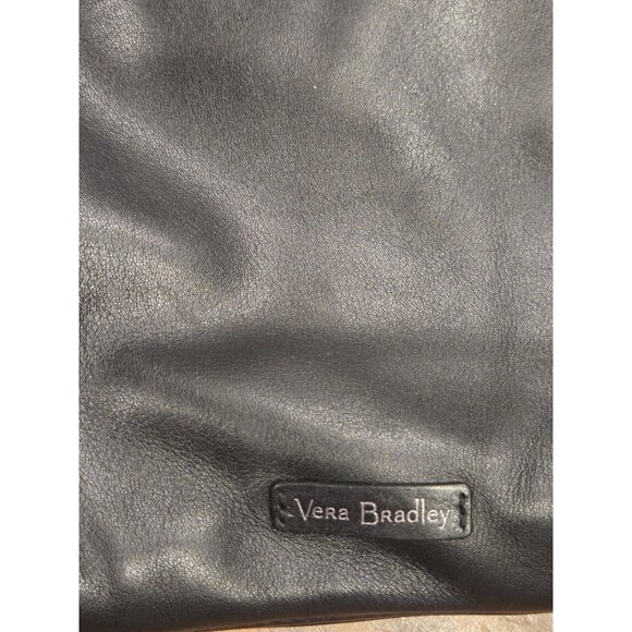 Vera Bradley Leather Cross Body Bag Quilted Paisley Lining Adjustable Moto - Picture 5 of 15